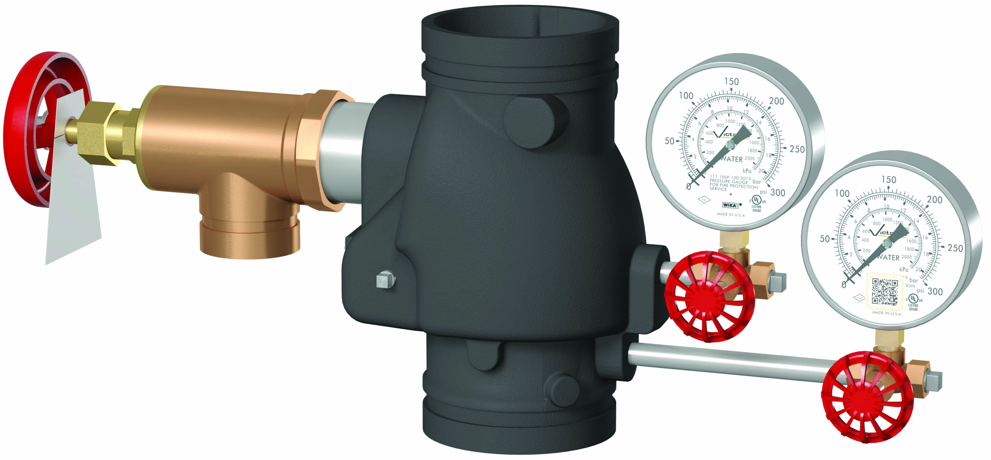 Victaulic® FIRELOCK™ 717R Series V040717PE2 Riser Check Valve With Riser Check Kit, 4 in Nominal, Grooved Connection