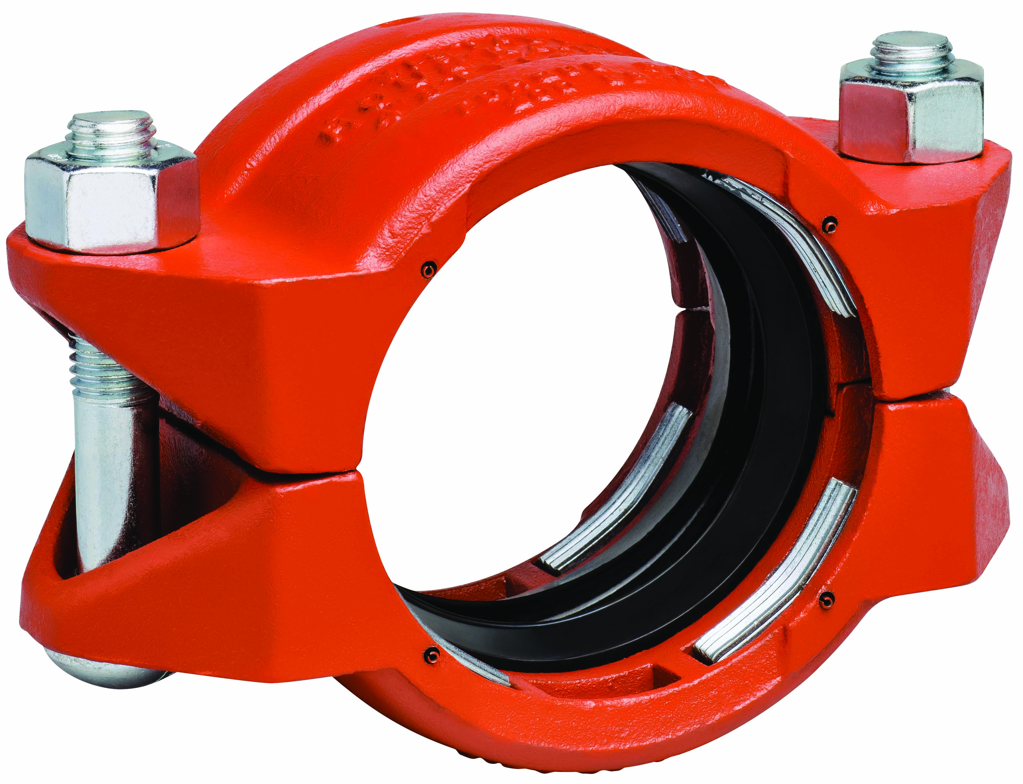 Victaulic® Roust-A-Bout 99 Series L024099PE0 Coupling, 2-1/2 in Plain End x 2-1/2 in Plain End, Iron, Enamel-Painted